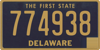 DE license plate 774938