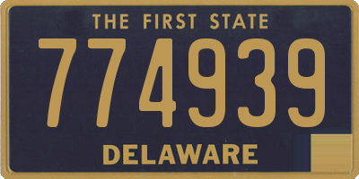 DE license plate 774939