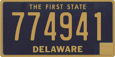DE license plate 774941