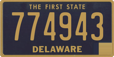 DE license plate 774943