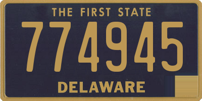 DE license plate 774945