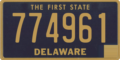 DE license plate 774961