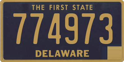 DE license plate 774973