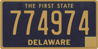 DE license plate 774974
