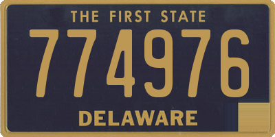 DE license plate 774976