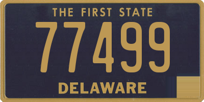 DE license plate 77499