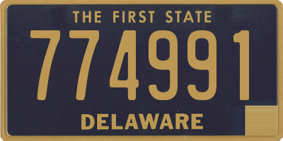 DE license plate 774991