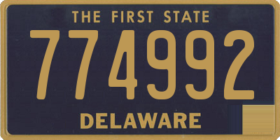 DE license plate 774992