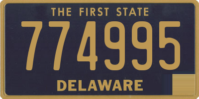 DE license plate 774995