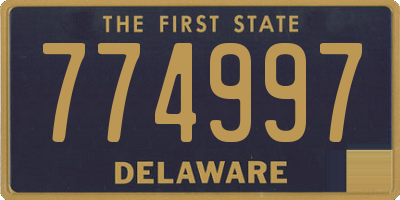 DE license plate 774997