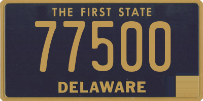 DE license plate 77500
