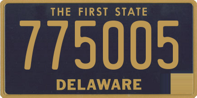 DE license plate 775005