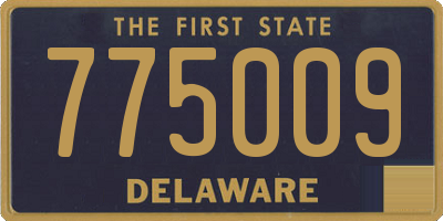 DE license plate 775009