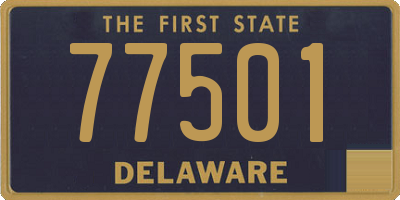 DE license plate 77501