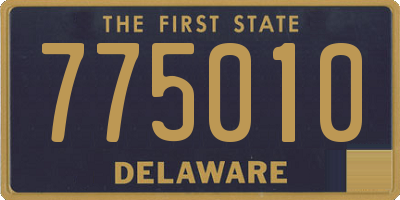 DE license plate 775010