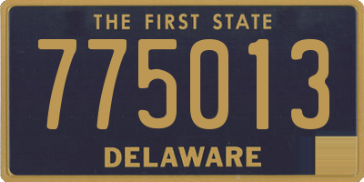 DE license plate 775013