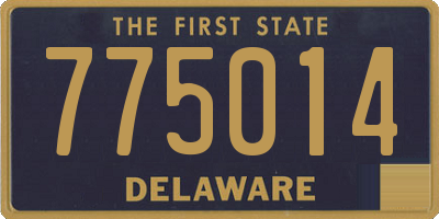 DE license plate 775014