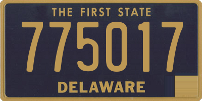 DE license plate 775017