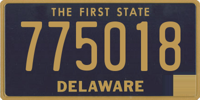 DE license plate 775018