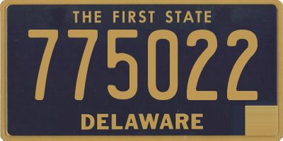 DE license plate 775022