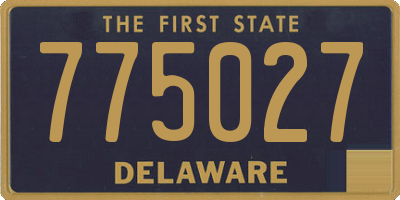 DE license plate 775027