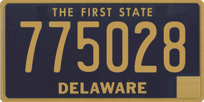 DE license plate 775028