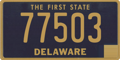 DE license plate 77503