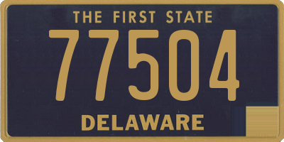 DE license plate 77504