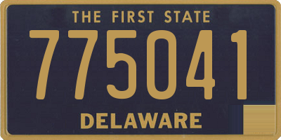 DE license plate 775041