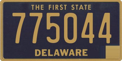 DE license plate 775044