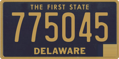 DE license plate 775045