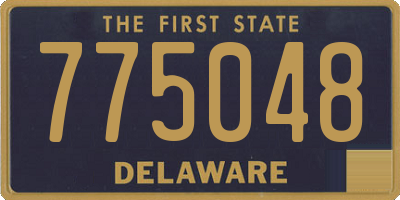 DE license plate 775048