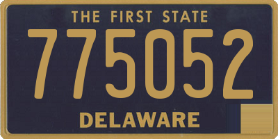 DE license plate 775052