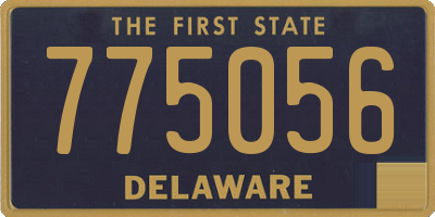 DE license plate 775056