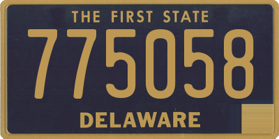 DE license plate 775058