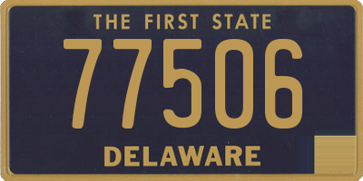 DE license plate 77506