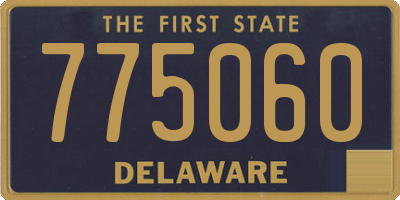 DE license plate 775060