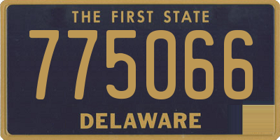 DE license plate 775066