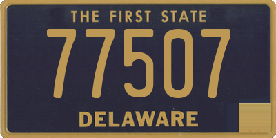 DE license plate 77507
