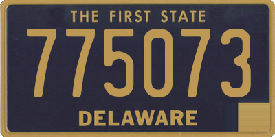 DE license plate 775073