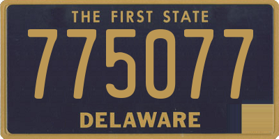 DE license plate 775077