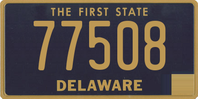 DE license plate 77508