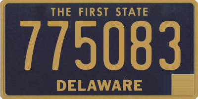 DE license plate 775083