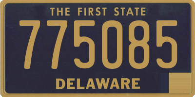 DE license plate 775085