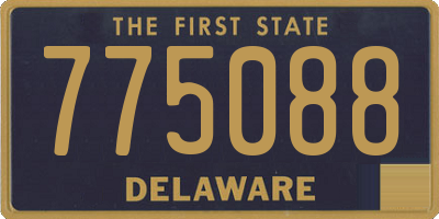 DE license plate 775088