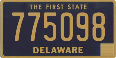 DE license plate 775098