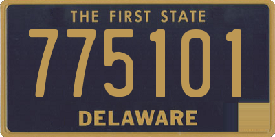 DE license plate 775101