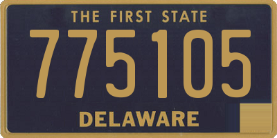 DE license plate 775105