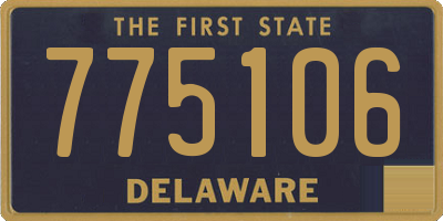DE license plate 775106