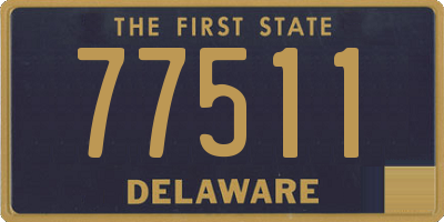 DE license plate 77511